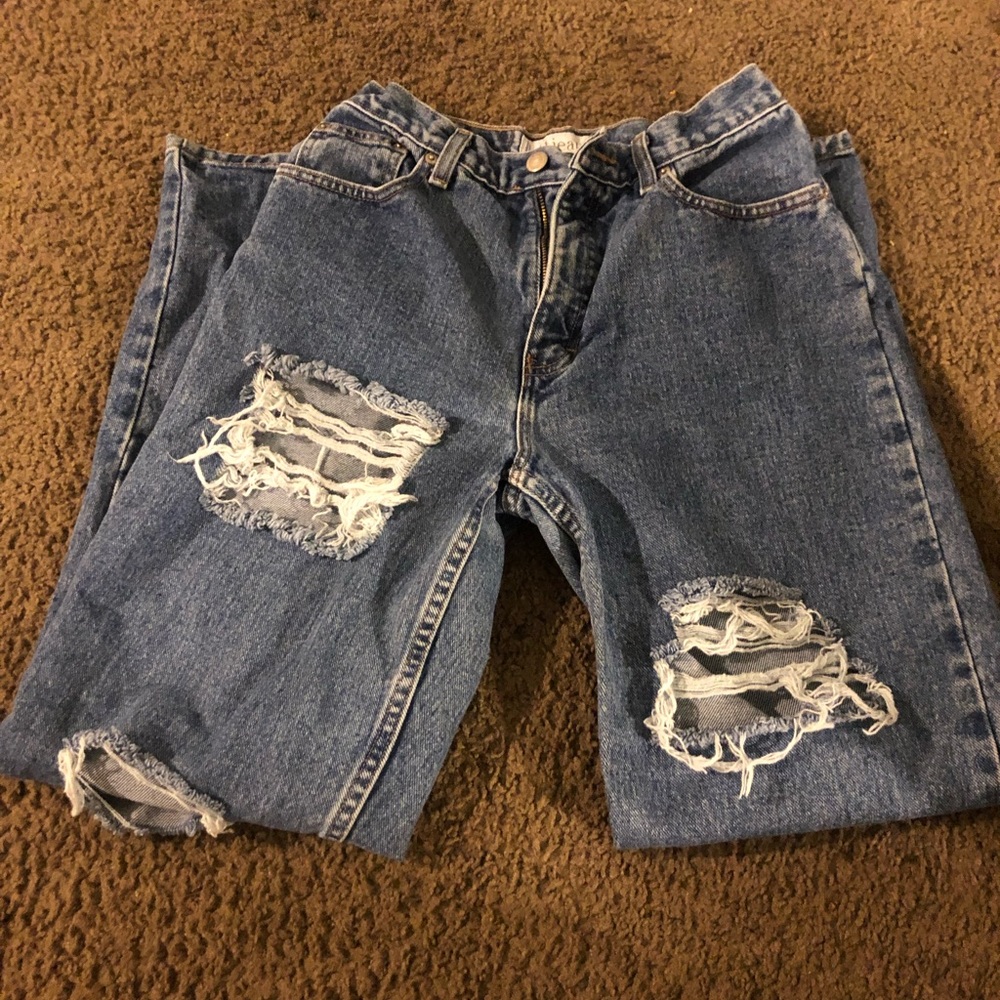 Distressed High waisted Pants